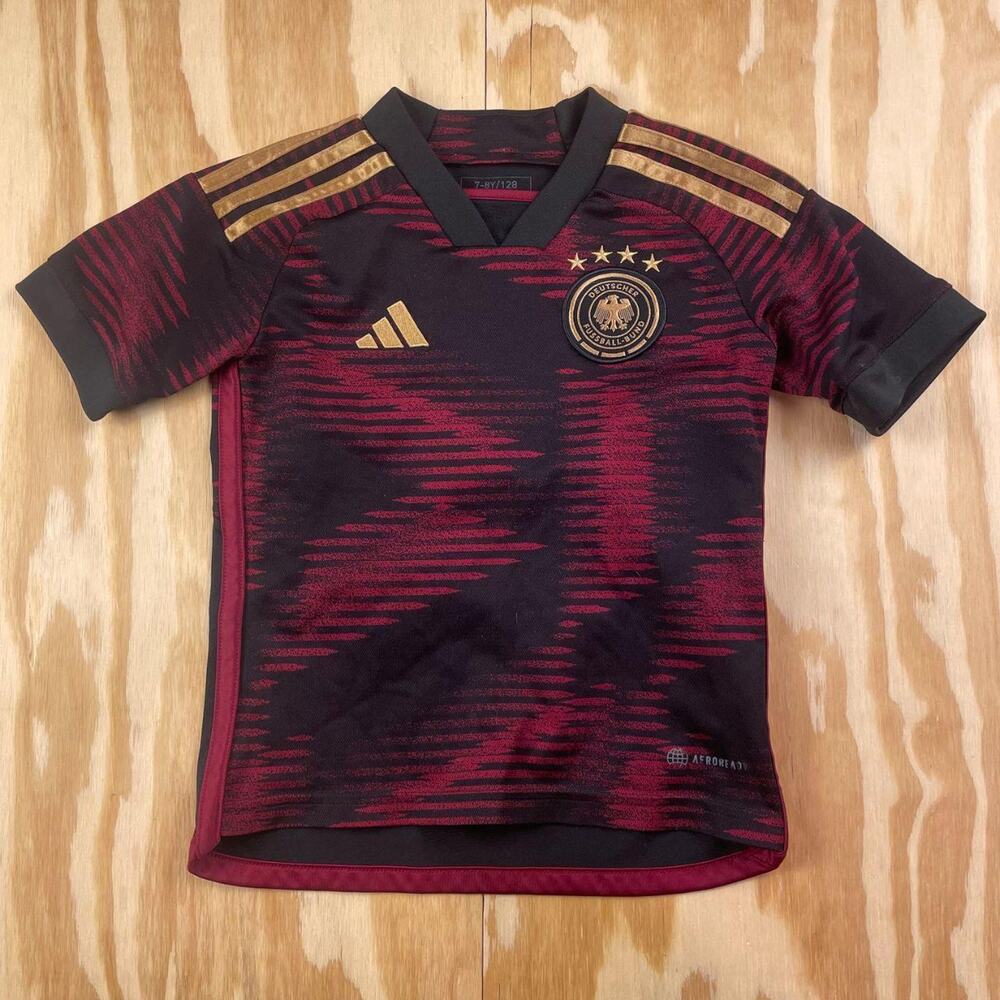 Adidas Germany national football team 2022 Away Jersey – Kids 7–8 Years